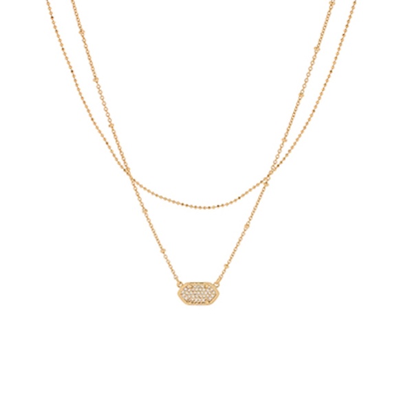 Pave CZ Pendant Necklace - Picture 1 of 2